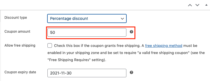 Adding a discount type