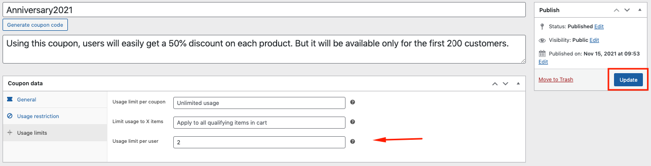 Adding a new code in WordPress