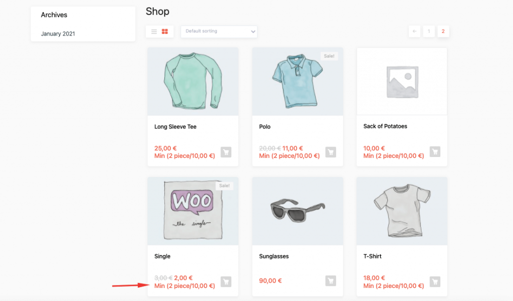this is a screenshot of the product page both features