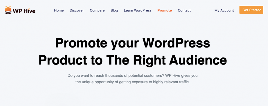 Use WP Hive to promote your WordPress products 