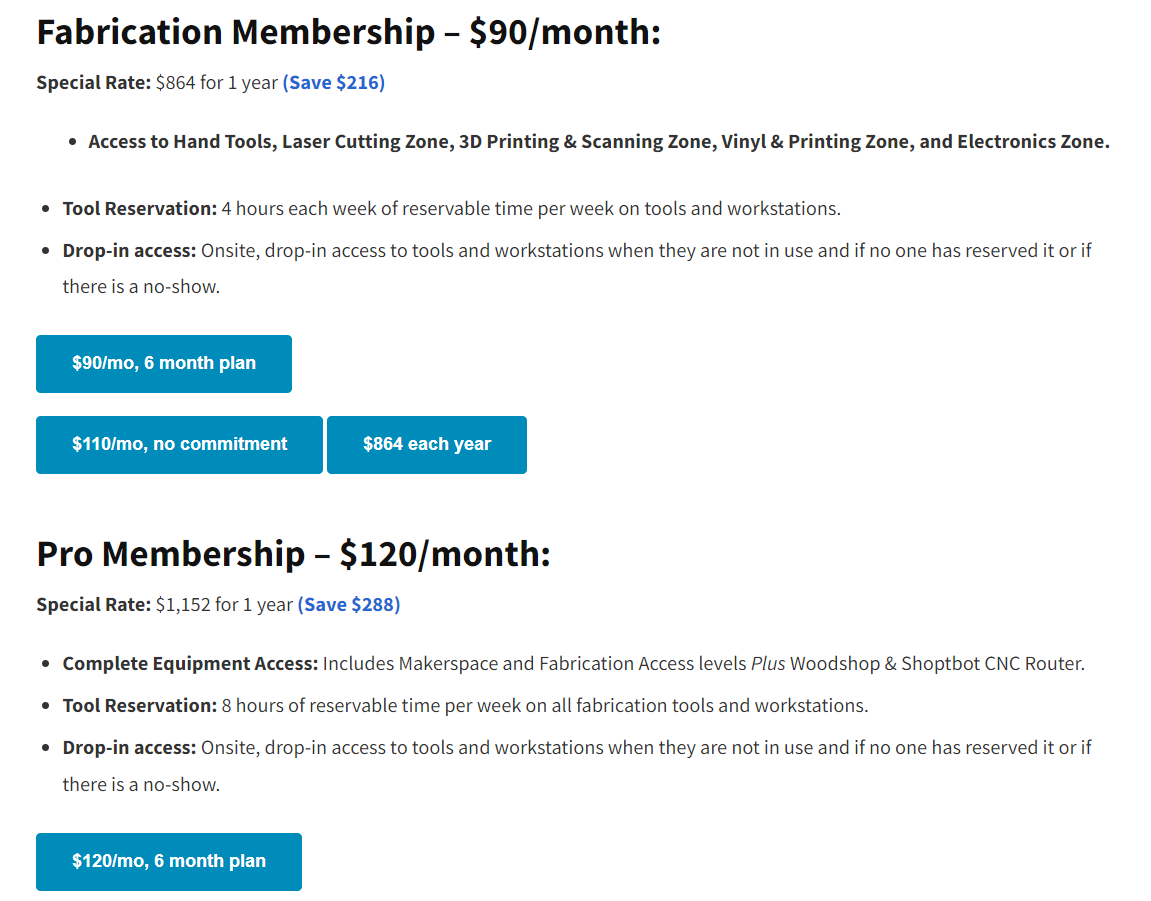 ideafablabs-membership level names