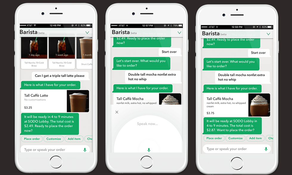 Starbucks-baristabot conversational commerce example