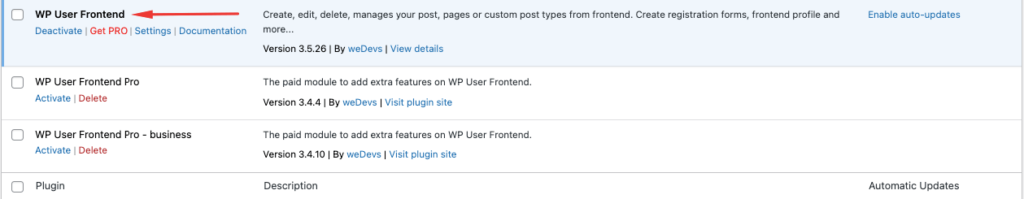 This is a screenshot of the how to activate plugins from WordPress backend