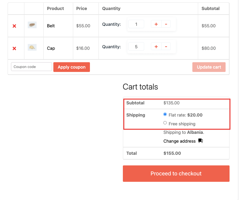 hide flat rate when free shipping WooCommerce