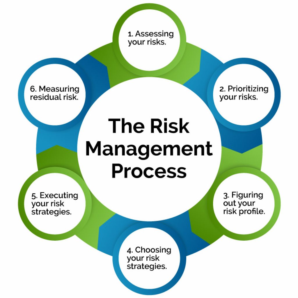This image shows the risk management cycle 