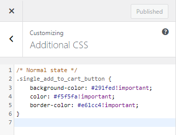 additional css