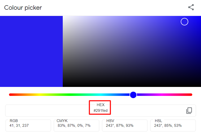 This is image shows a color picker 