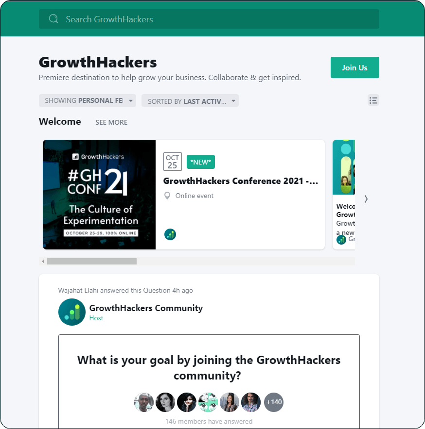 Growth hackers Community
