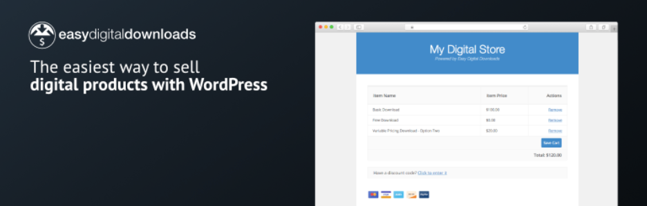 A screenshot of EDD for WordPress