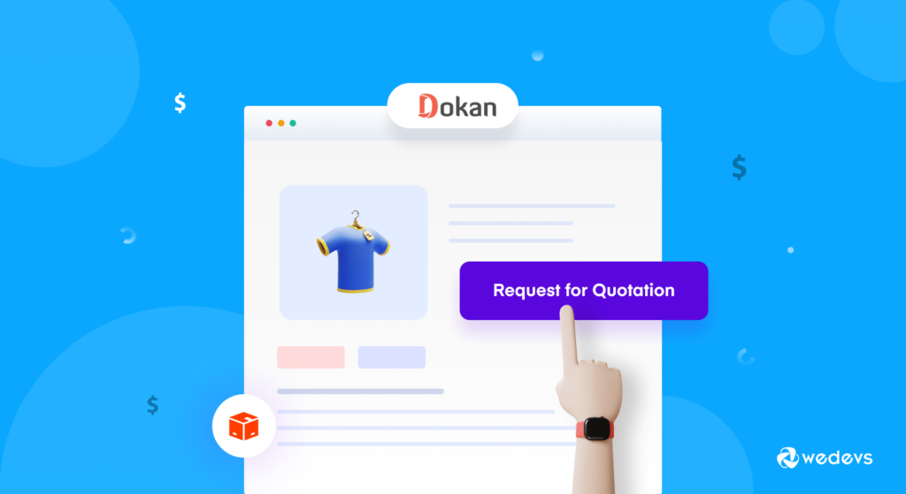 This is an illustration of Dokan Request for Quotation feature