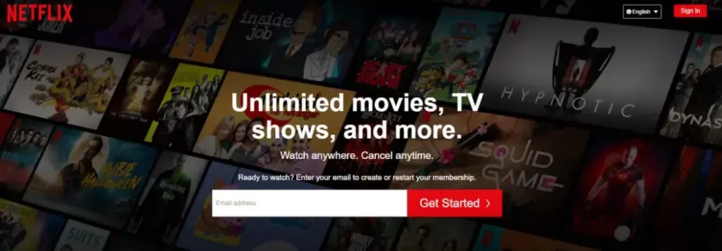 Netflix follows the flat-rate membership model