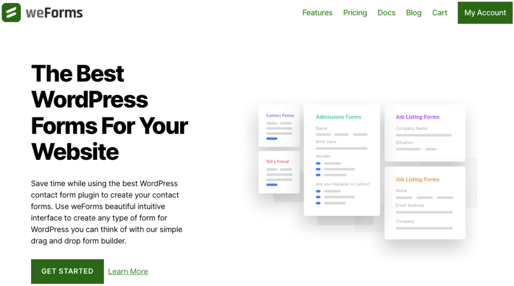 weForms- Easy Drag and Drop Contact Form Builder