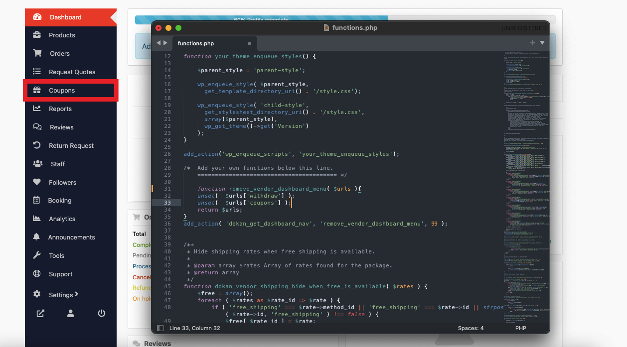 Hide Menu Types How to Hide Dokan Vendor Dashboard Menu Items - weDevs