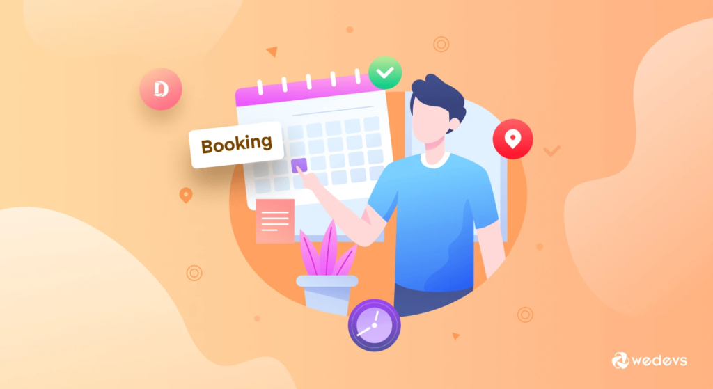 An illustration of WordPress theme for hotel booking