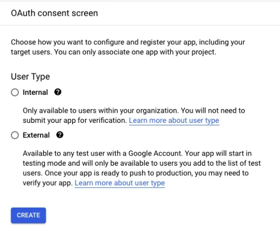 Configure the OAuth (Open Authorization) consent screen for Google login