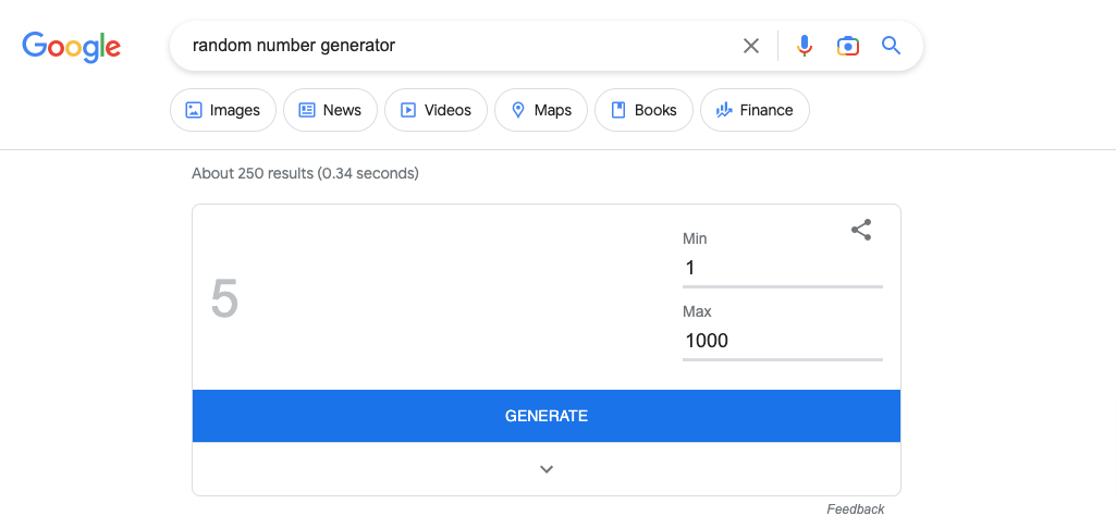 This image shows how Google random number generator works