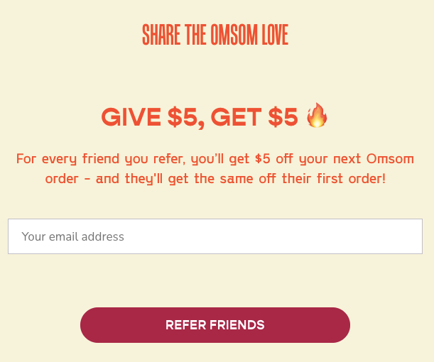 Osmos sets referral programs for their loyal customers