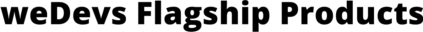 wedevs flagship products