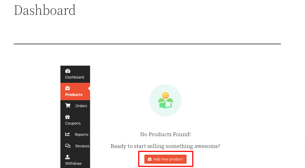 This image shows you how to add products from frontend. 
