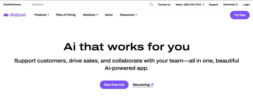 This is a screenshot of the UberConference online meeting tool homepage