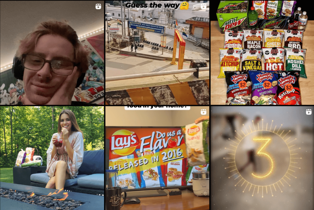 This is a screenshot of the Lay's user generated content campaign