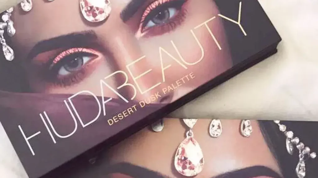 A illustration of huda beauty makeup brand