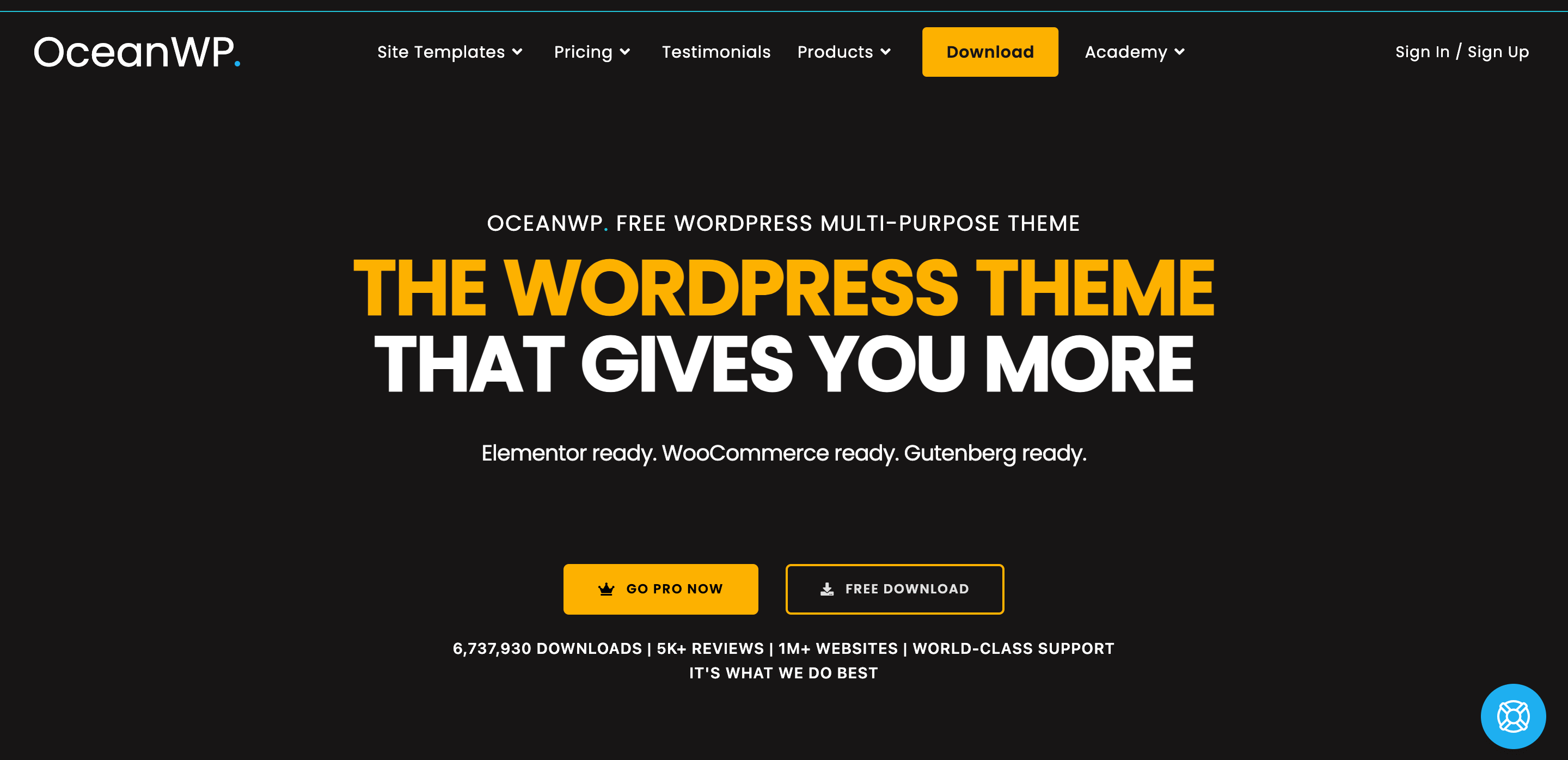 OceanWP - Best free WordPress blog themes 
