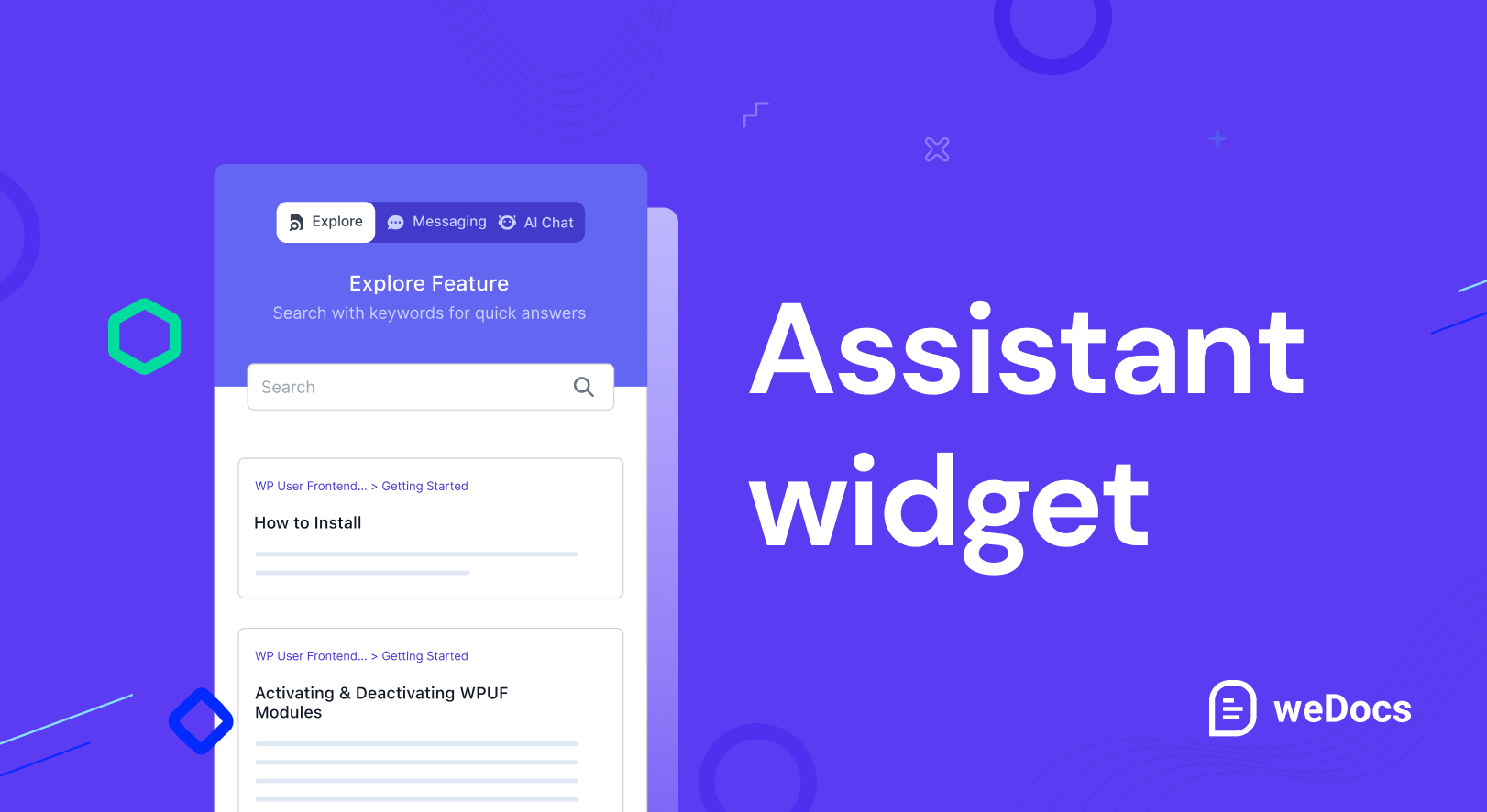 Assistant widget of WordPress docs plugin