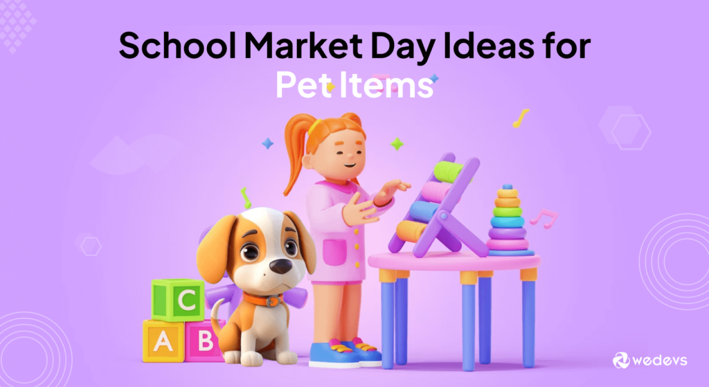 This image shows a kid is preparing pet items for school market day.