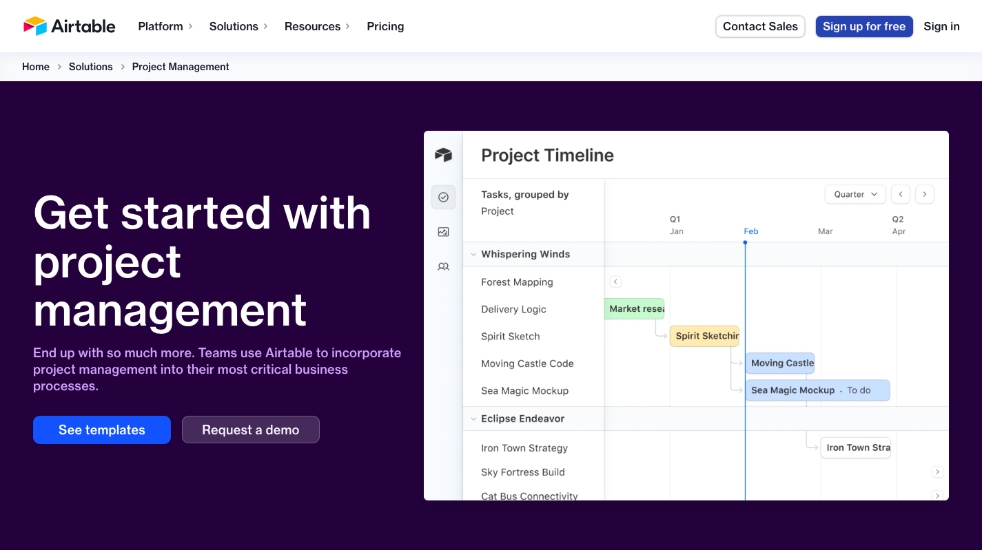 Airtable Project Manager