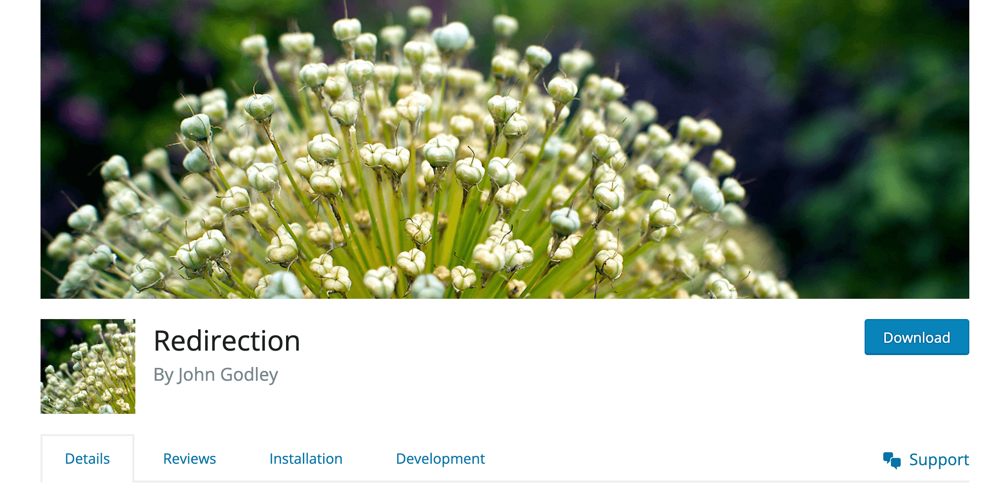 This is a screenshot of the Redirection plugin Org page