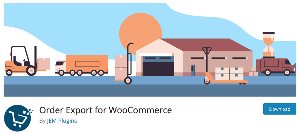 This is a screenshot of the plugin - Order Export for WooCommerce