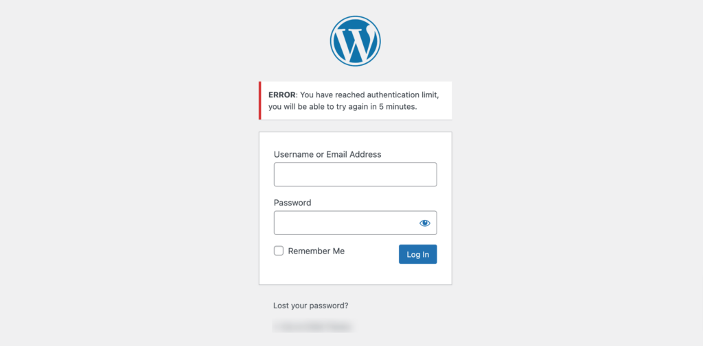 This is screenshot of the WordPress login page