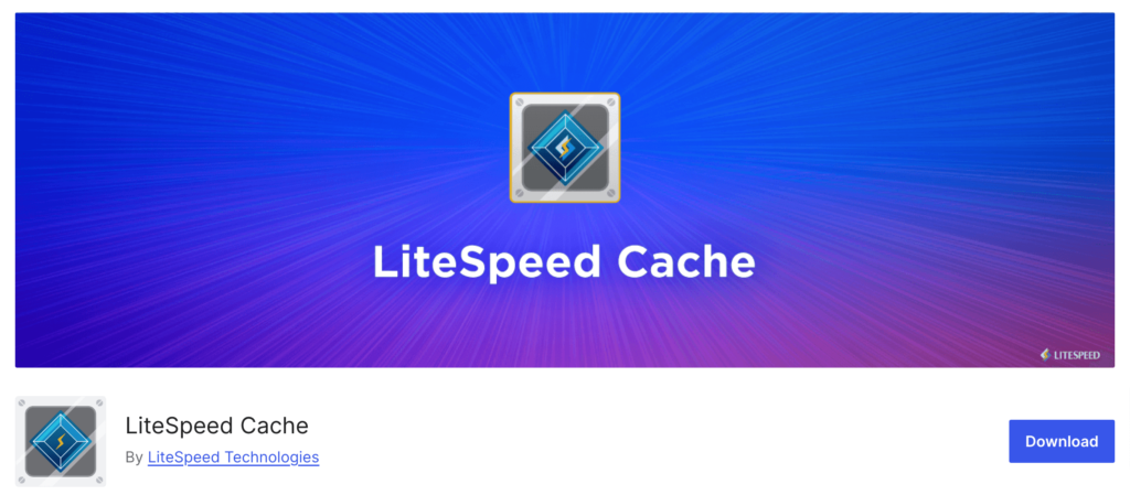 This is a LiteSpeed Cache plugin image