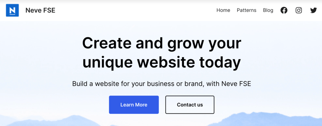 Neve FSE WordPress theme