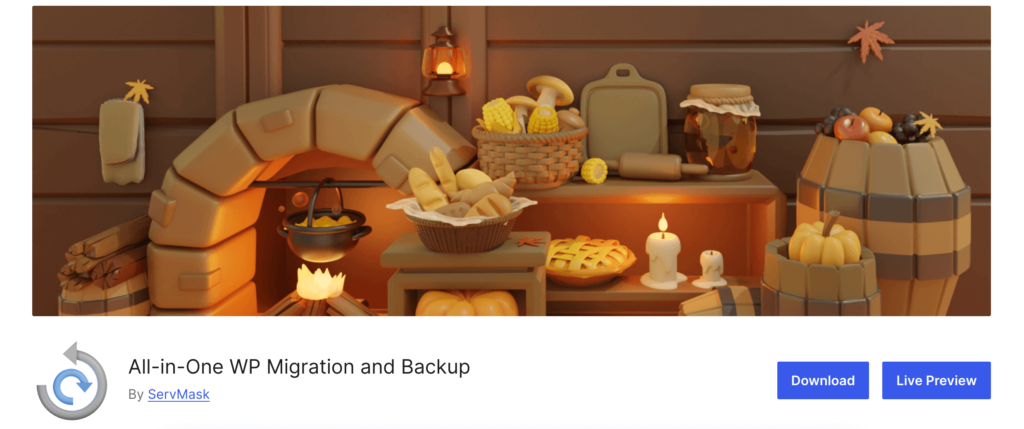 This is a screenshot of ALL In OnE WP WordPress Backup Plugin