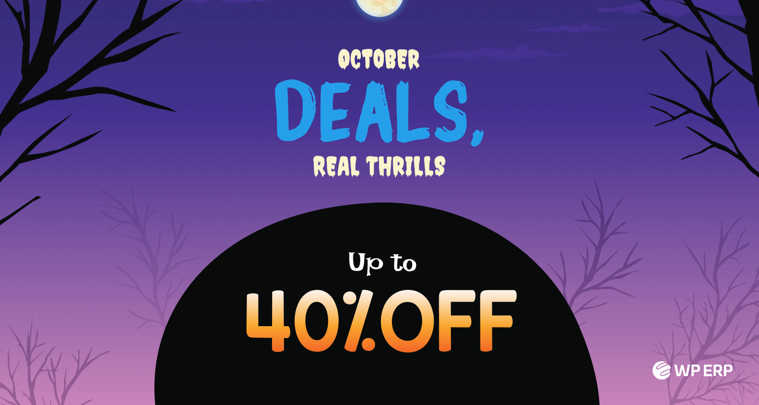 WP ERP October (Halloween) campaign weDevs