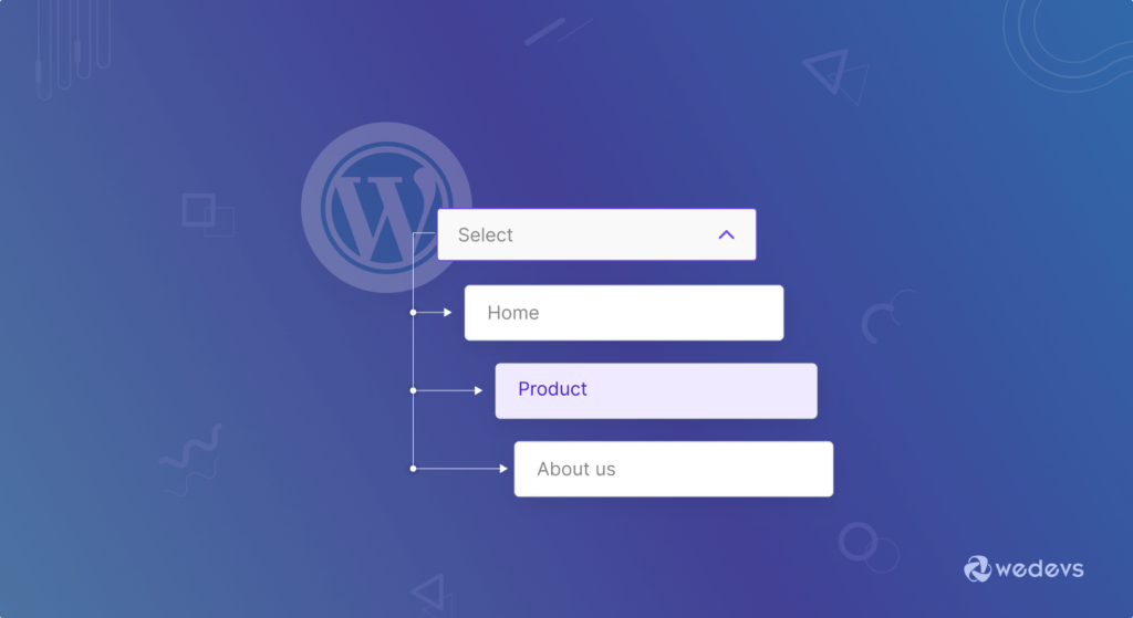 An illustration to simplify navigation menus