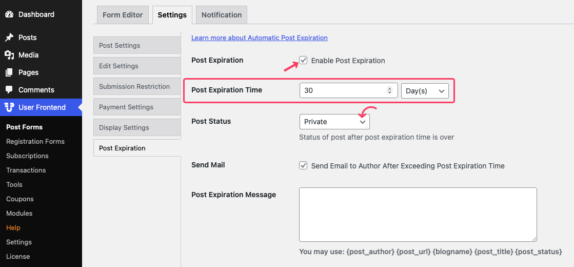 Automate Post Expiration and Renewal