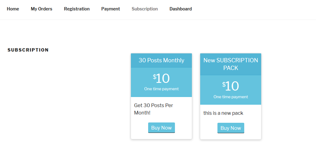 Use the Plugin to Create Subscription Plans