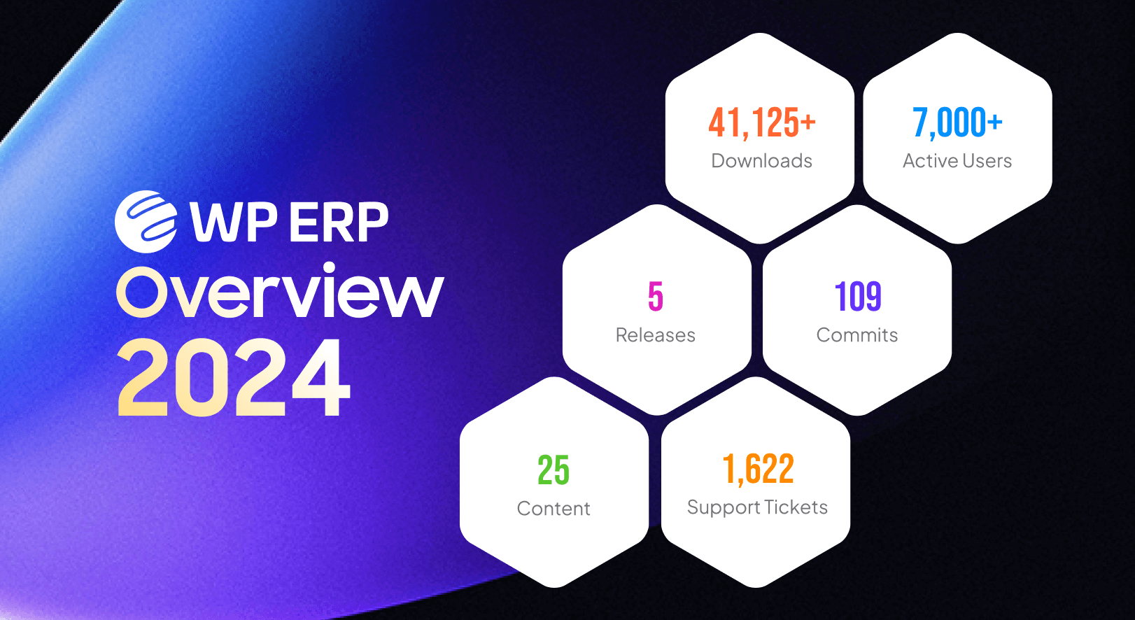 This image shows the overview of WP ERP in 2024