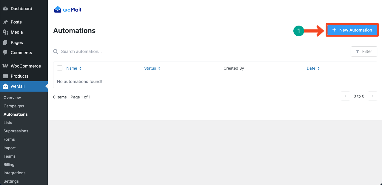 Create new automation
