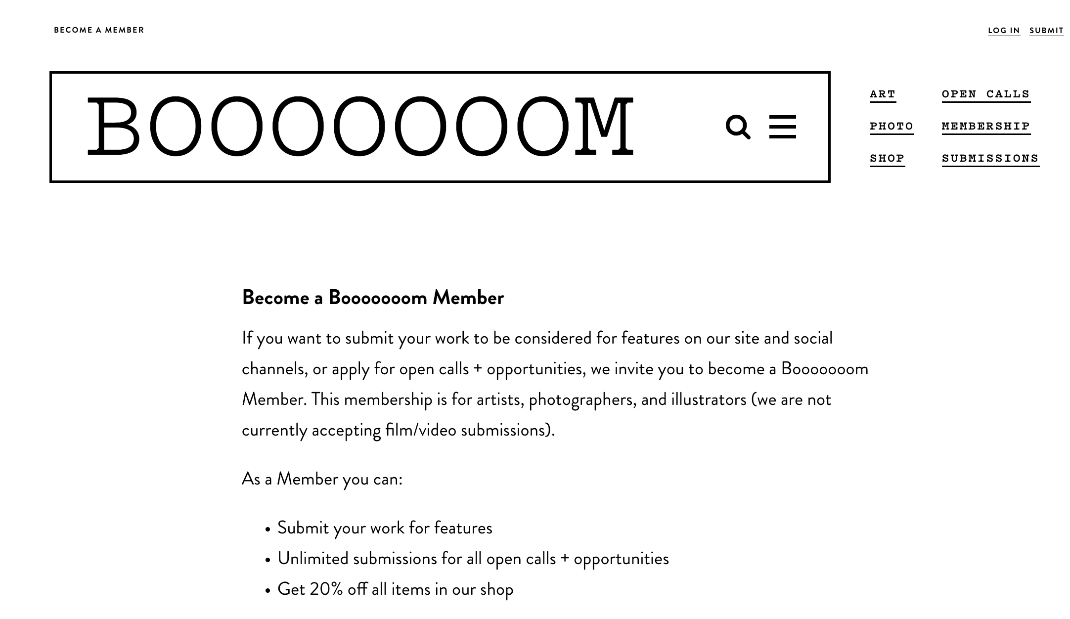 12. Booooooom - Membership Site Examples