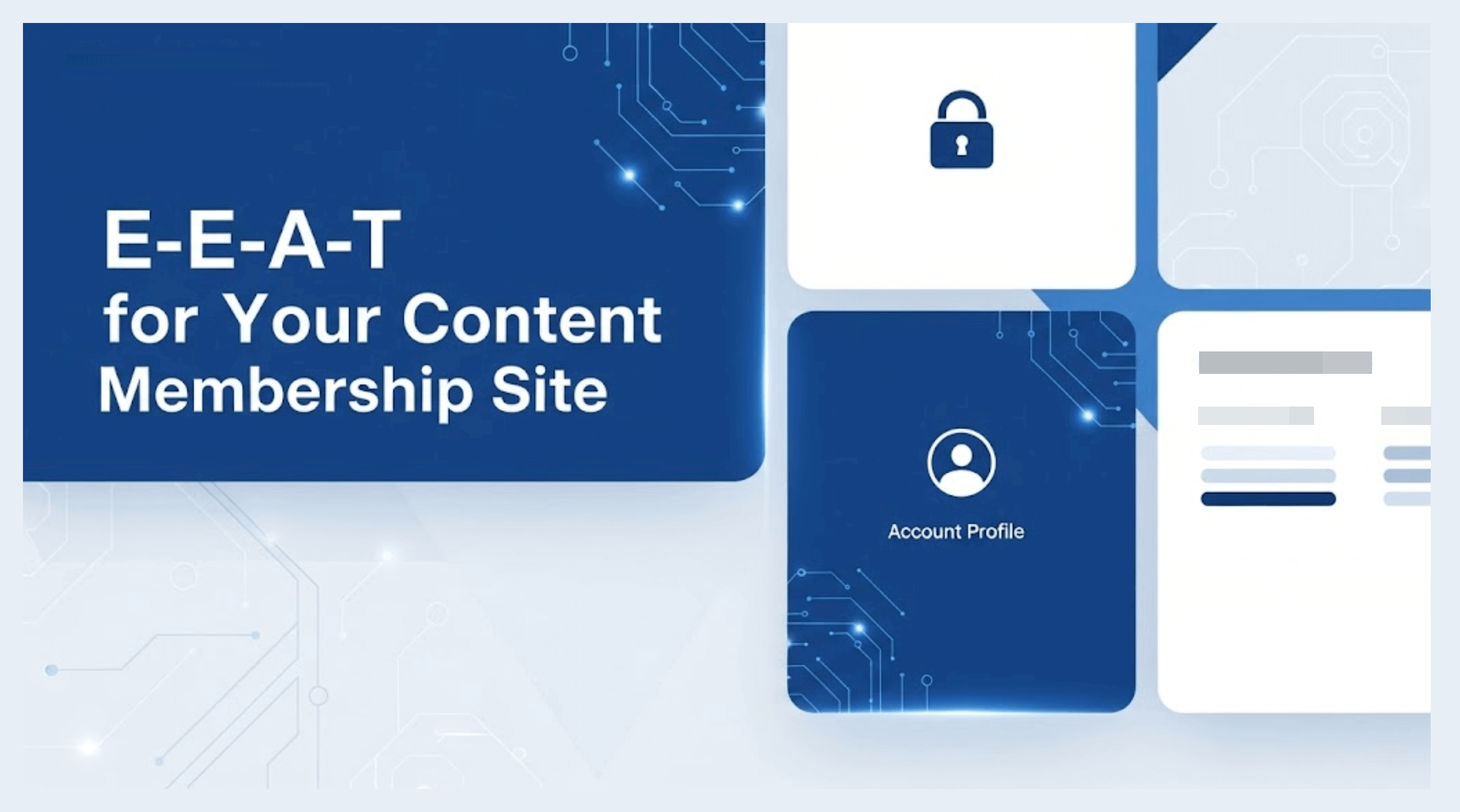 EEAT for content membership site