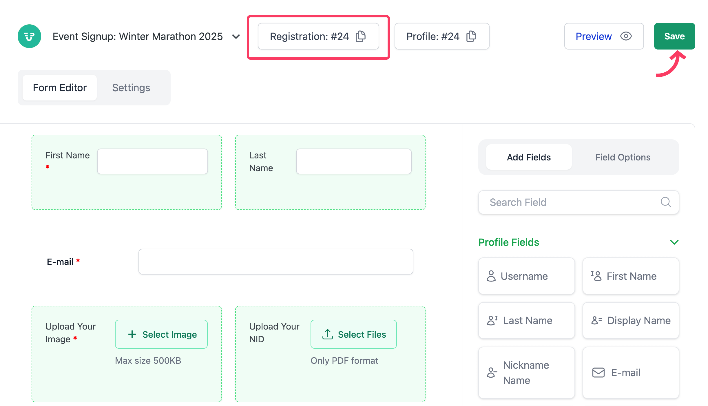 Save and Preview the Form Before Publishing