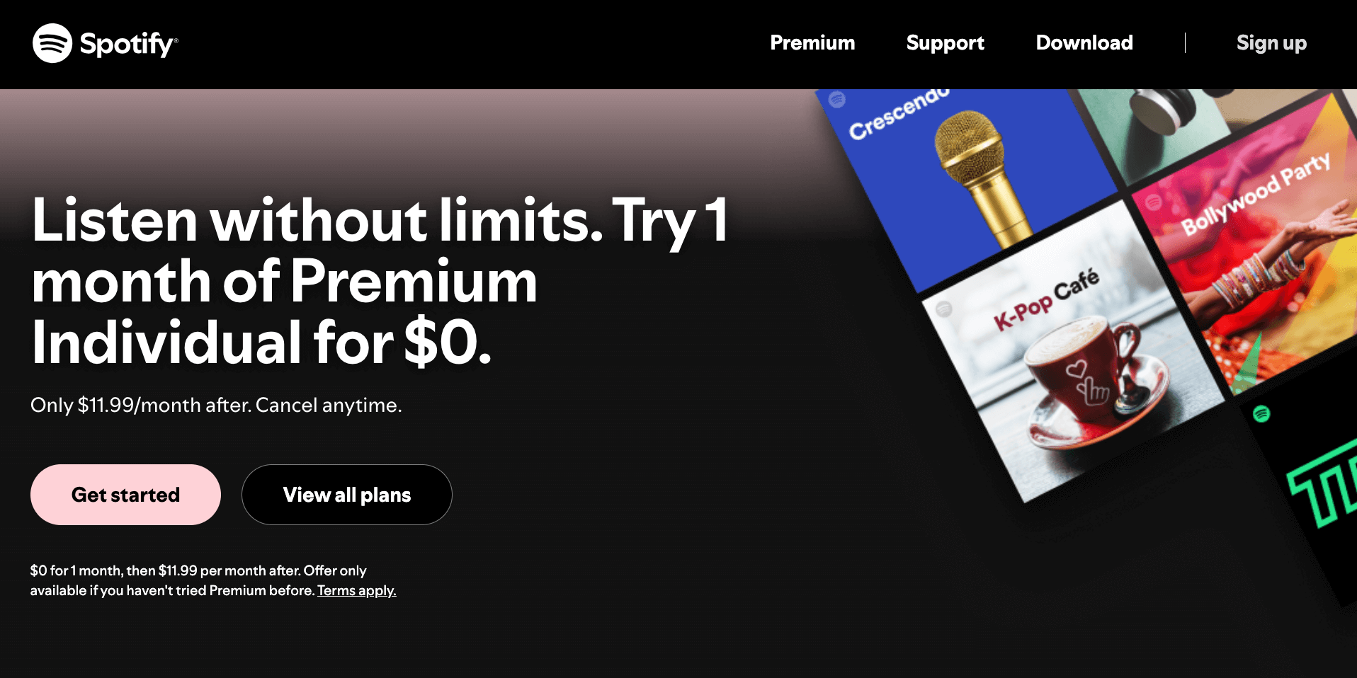 21. Spotify Premium - Membership Site Examples