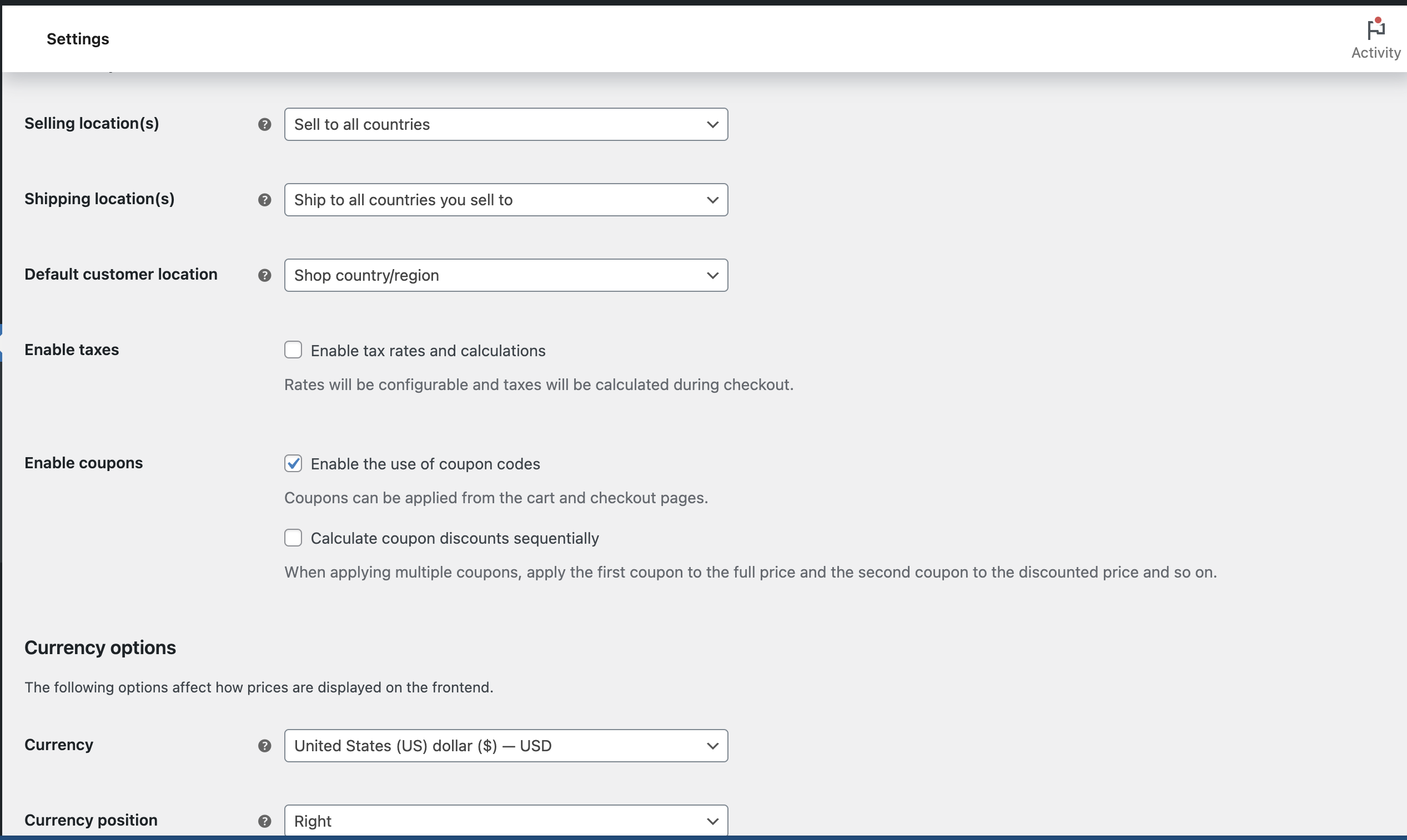 This is a screenshot of blocking countries