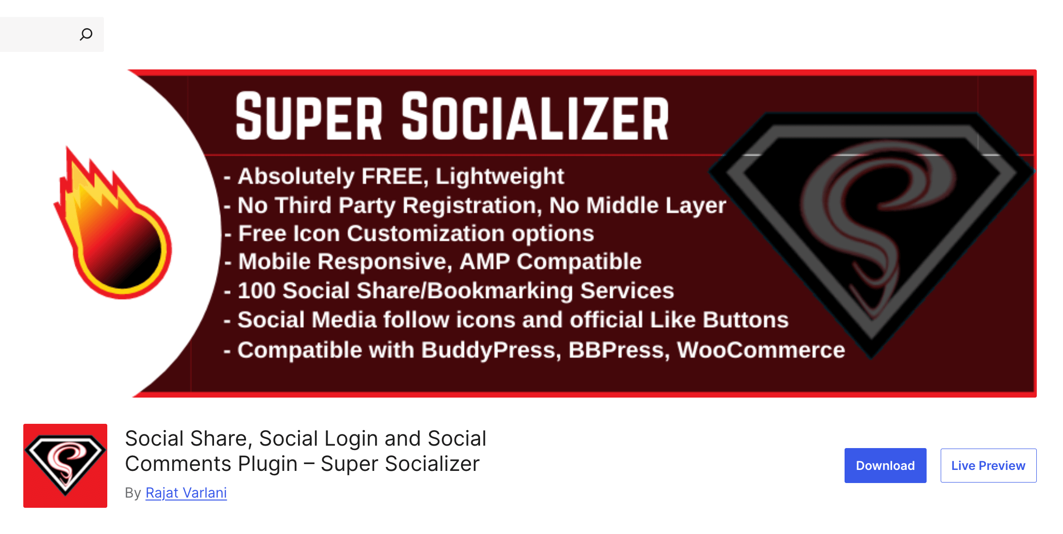 Super Socializer (WordPress Plugin)