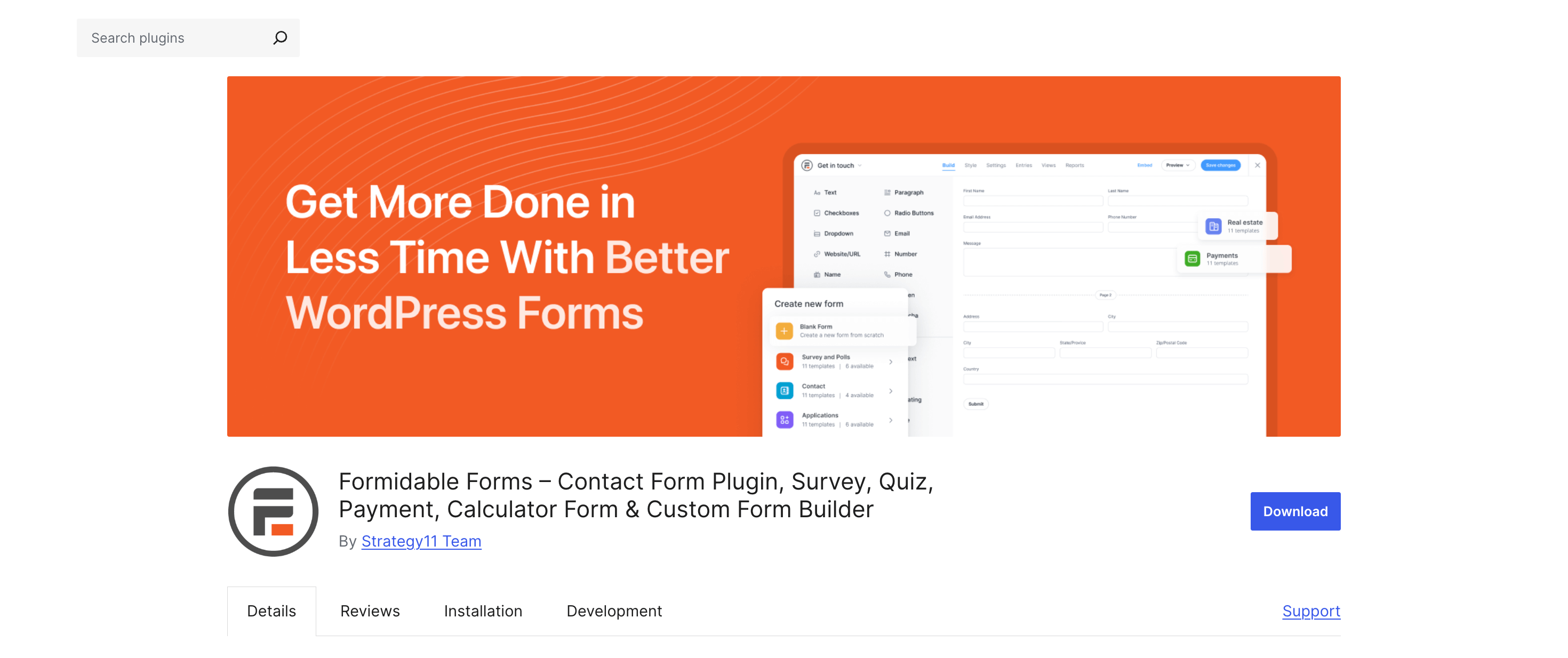 8. Formidable Forms: The Flexible Form Builder