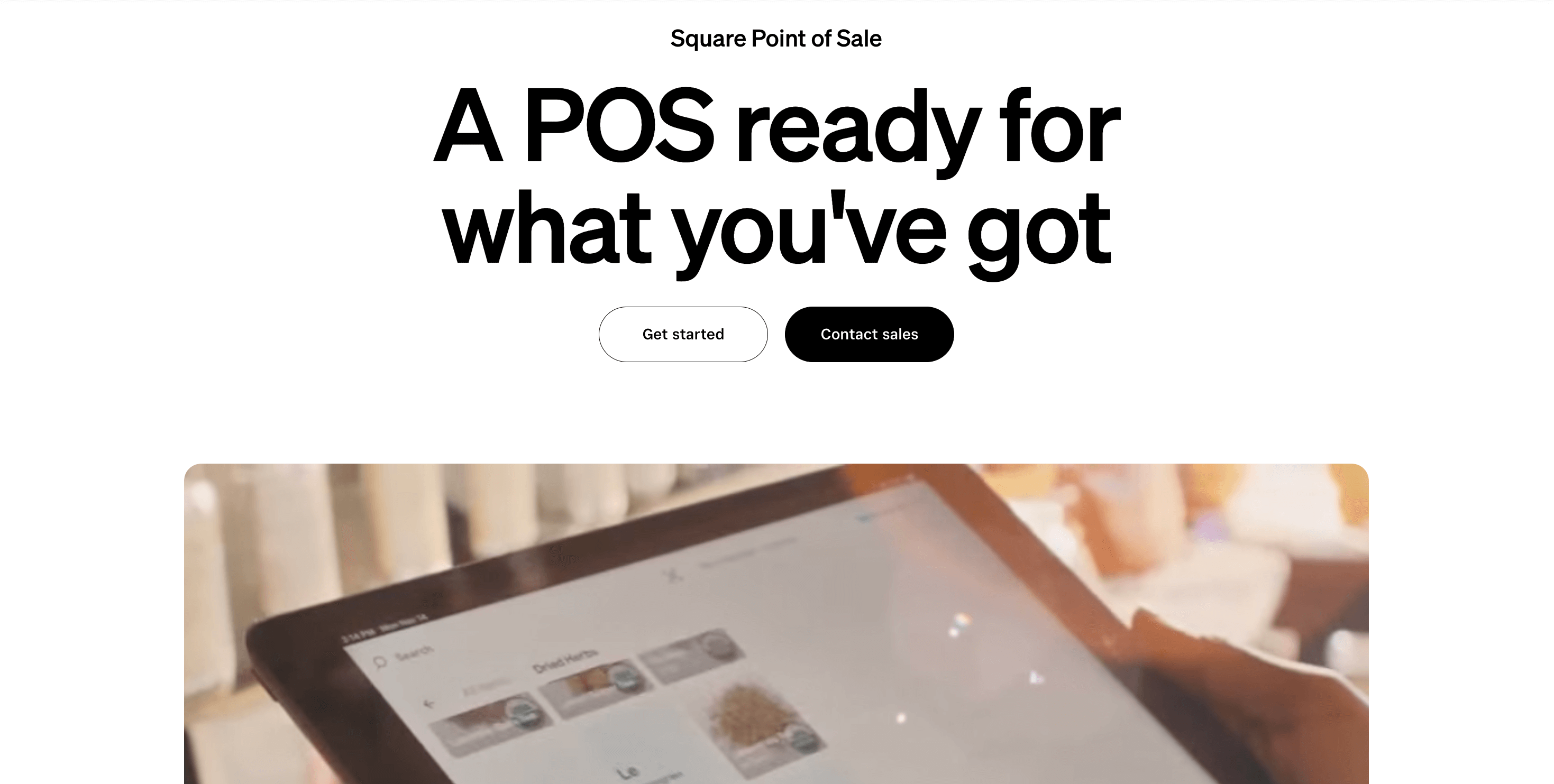 Square point of sale